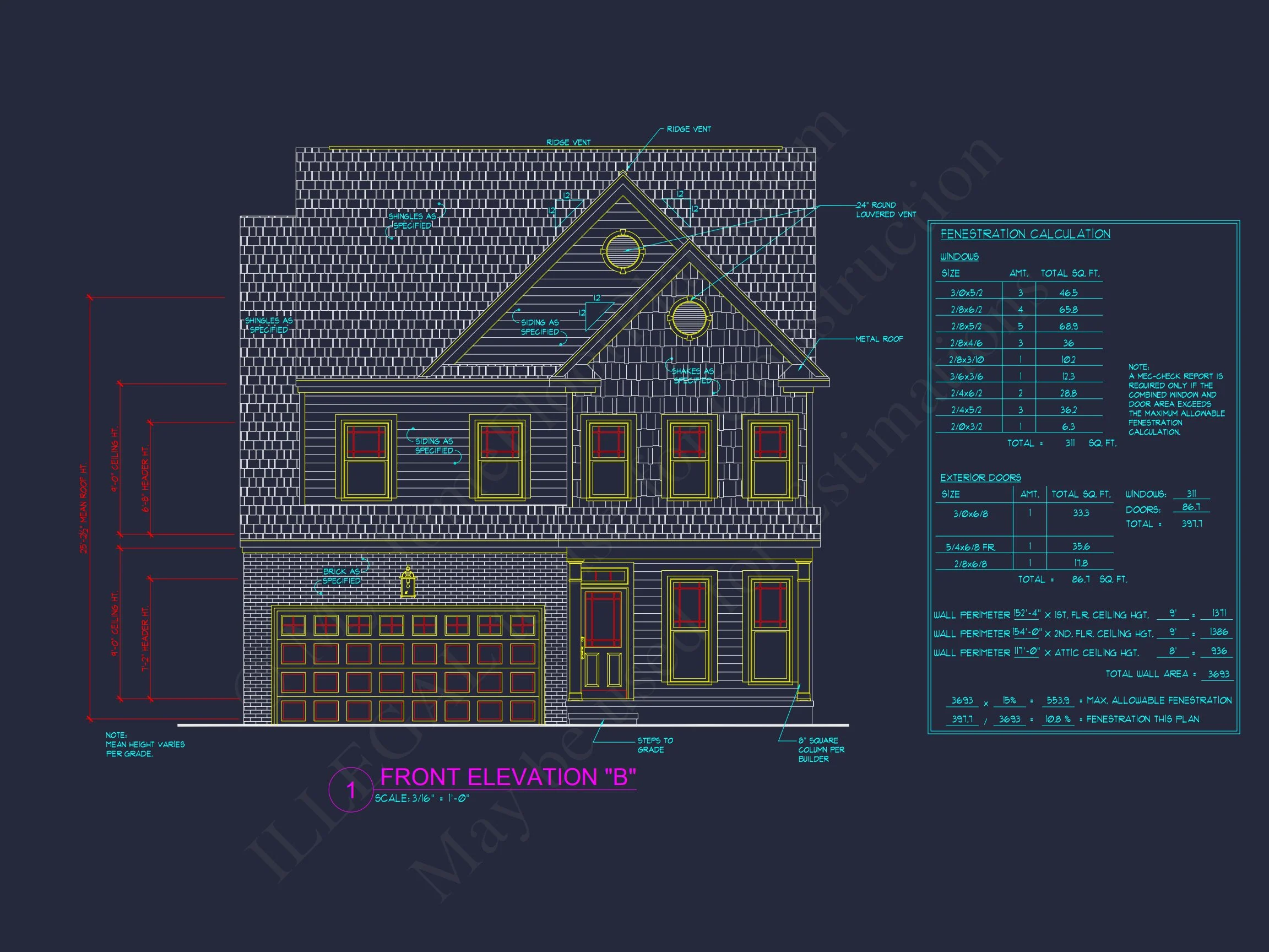 8-1575 HOUSE PLAN - Traditional 2-Story House Plan with Open Floor Plan & Fireplace (2912 Sq Ft) 5 Traditional 2-Story house Plan with Open Floor Plan & Fireplace (2912 Sq Ft)