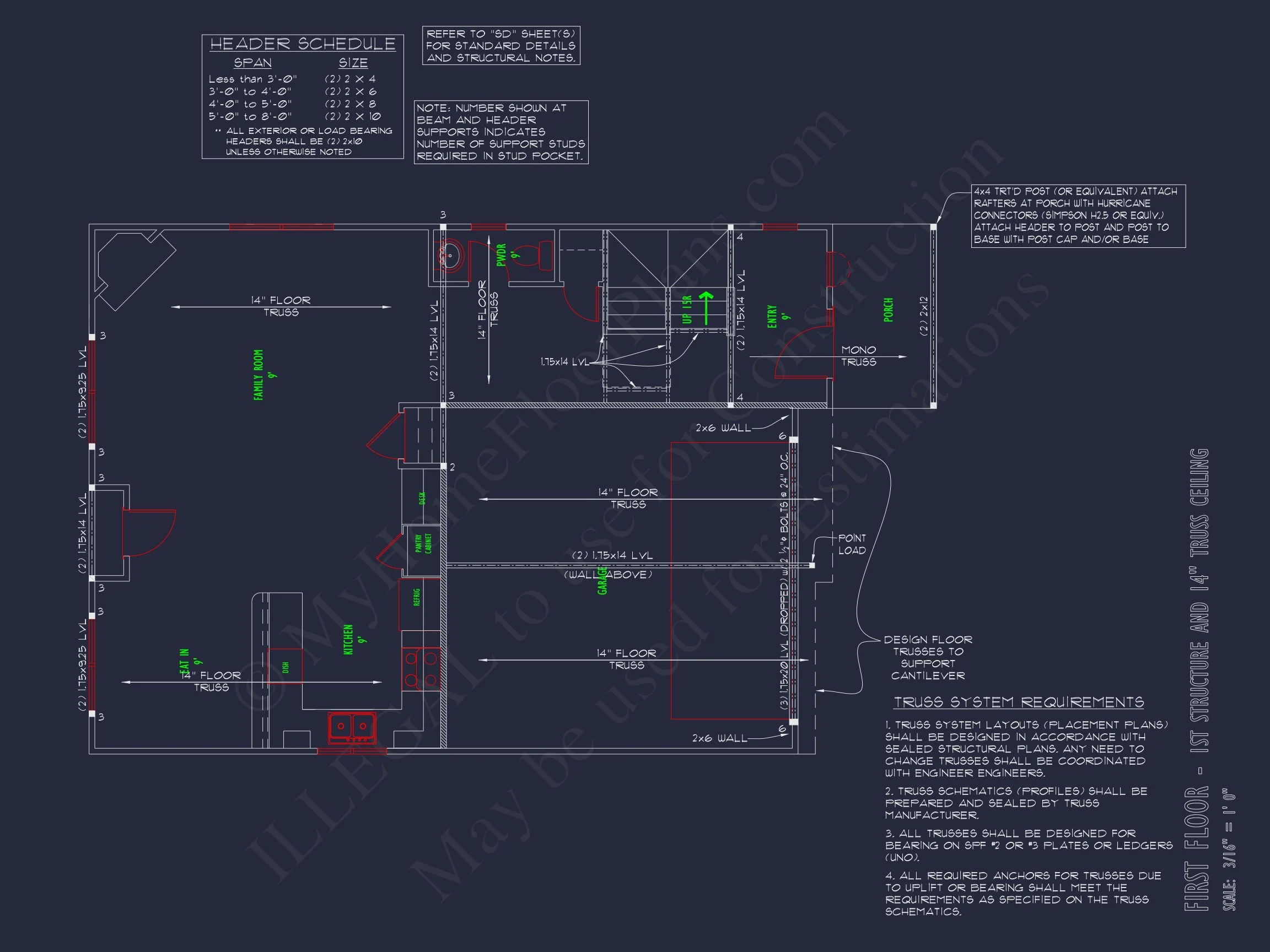 Modern Suburban house Plan with CAD Blueprints & Floor Designs