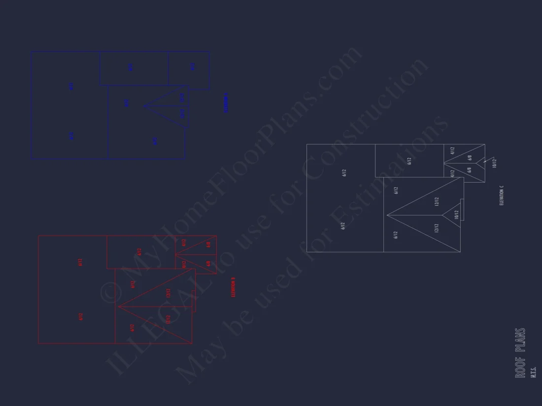 Modern Suburban house Plan with CAD Blueprints & Floor Designs