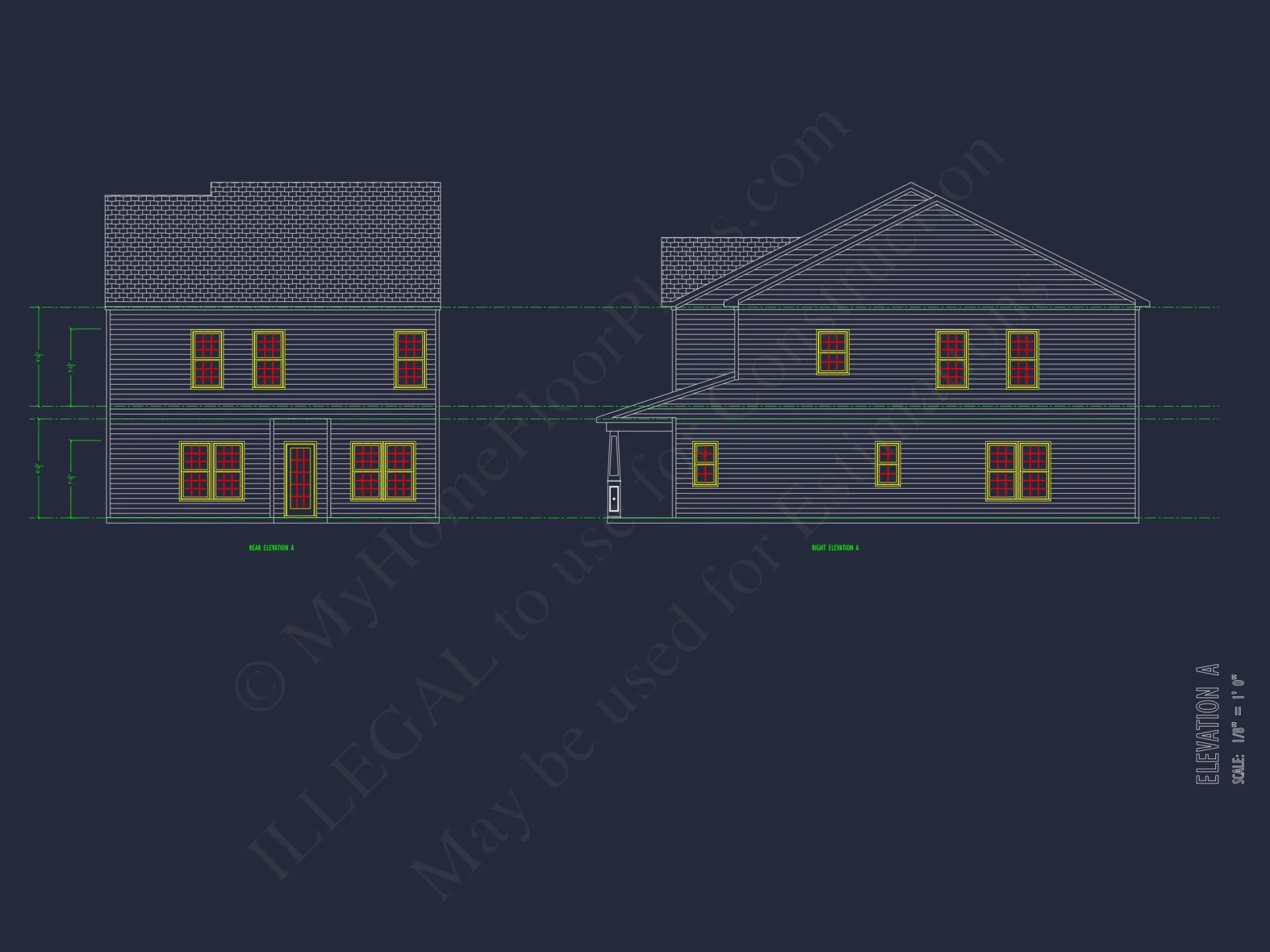 Modern Suburban house Plan with CAD Blueprints & Floor Designs