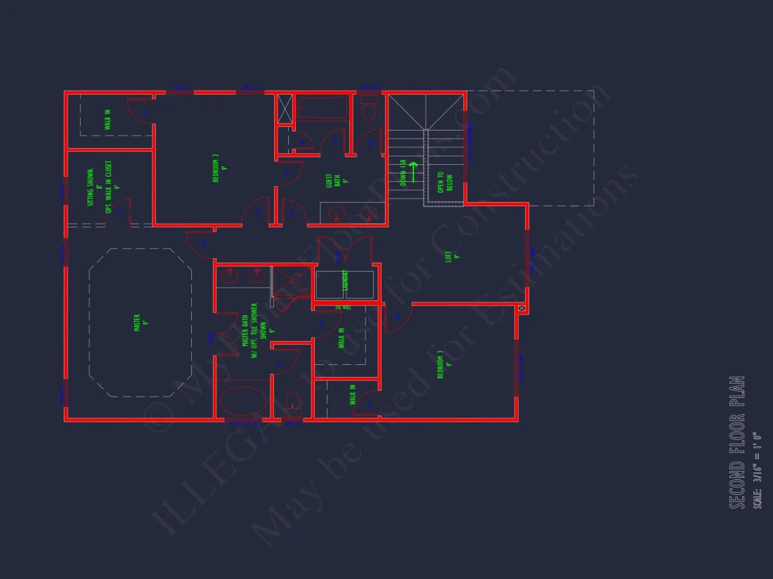 Modern Suburban house Plan with CAD Blueprints & Floor Designs
