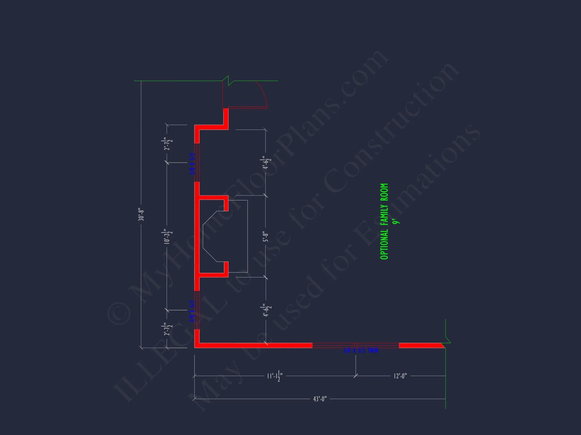 Modern Suburban house Plan with CAD Blueprints & Floor Designs
