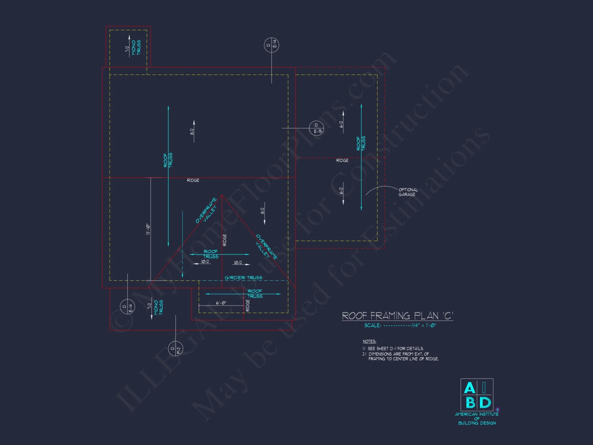 Modern house Floor Plan with 2-Story CAD Blueprint Designs