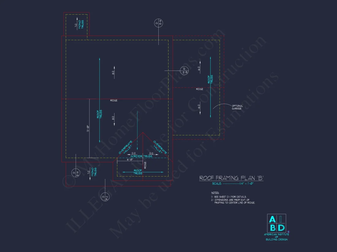 Modern house Floor Plan with 2-Story CAD Blueprint Designs
