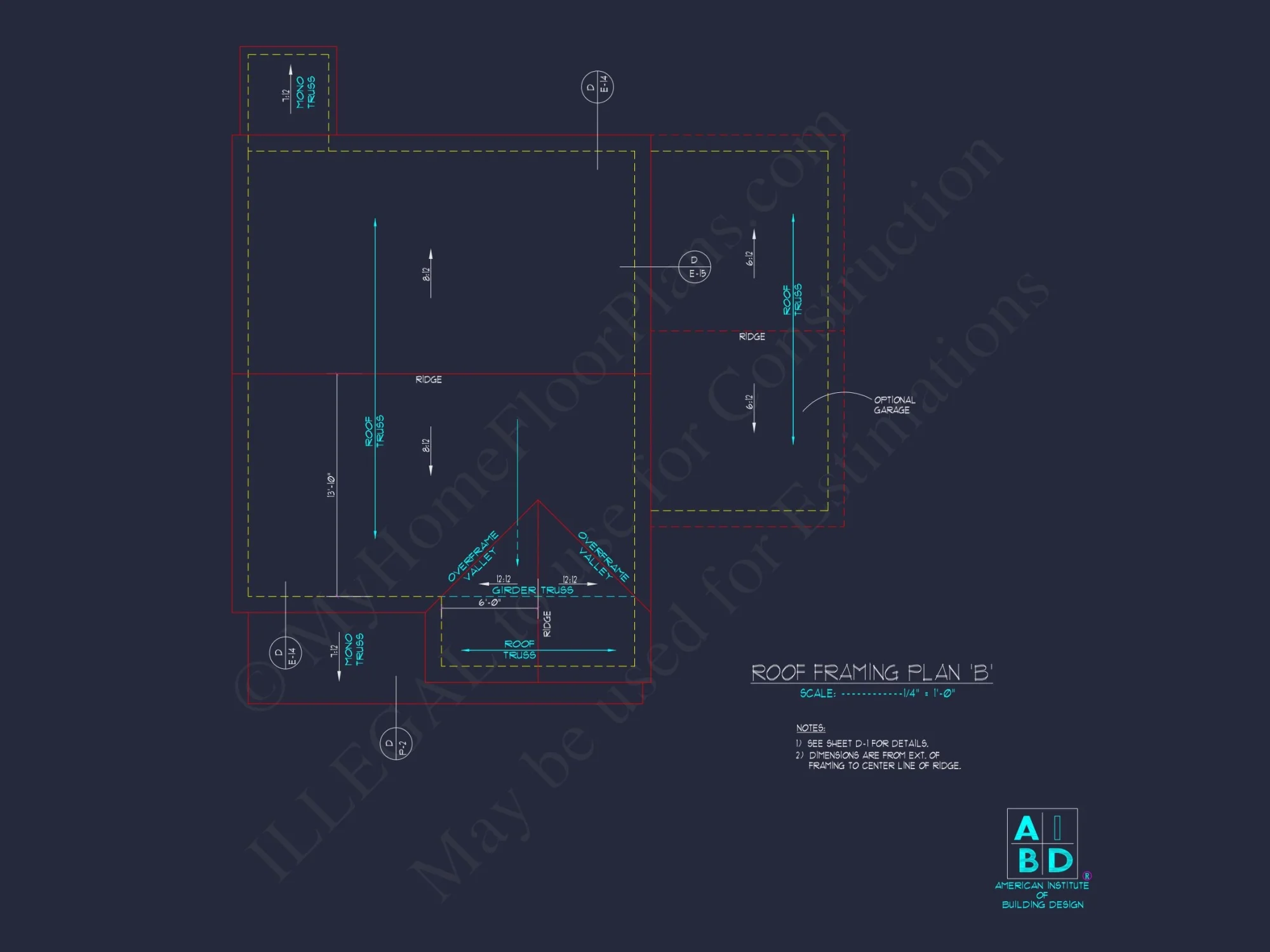 Modern house Floor Plan with 2-Story CAD Blueprint Designs