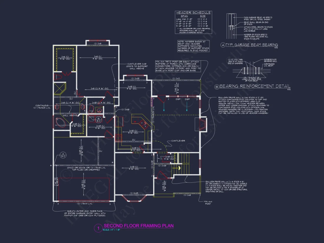 Modern Family house Plan: CAD Blueprint with 2-Story Design