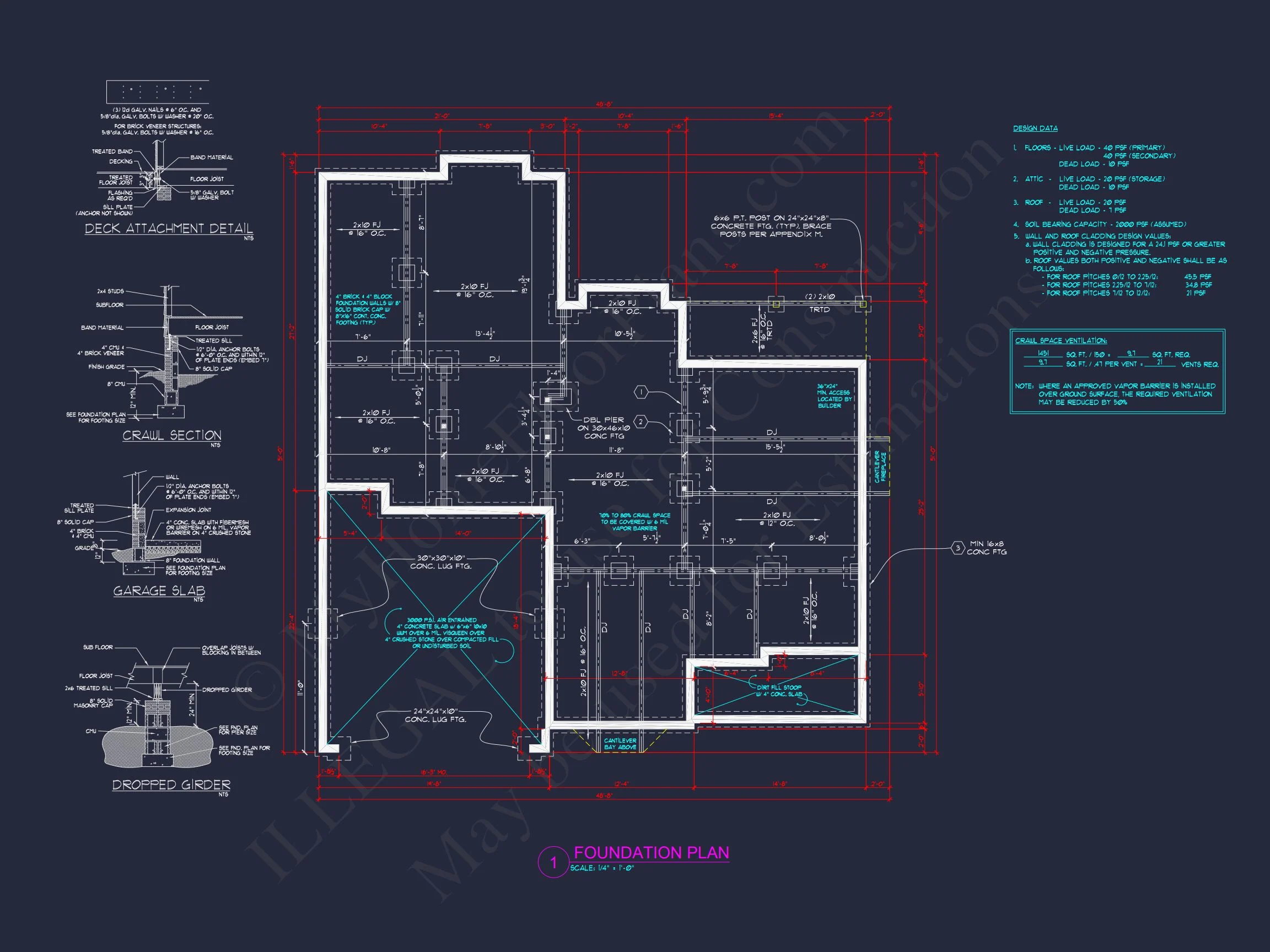 8-1403 HOUSE PLAN -Traditional Home Plan - 3-Bed, 2.5-Bath, 2,001 SF 13 Modern Family house Plan: CAD Blueprint with 2-Story Design