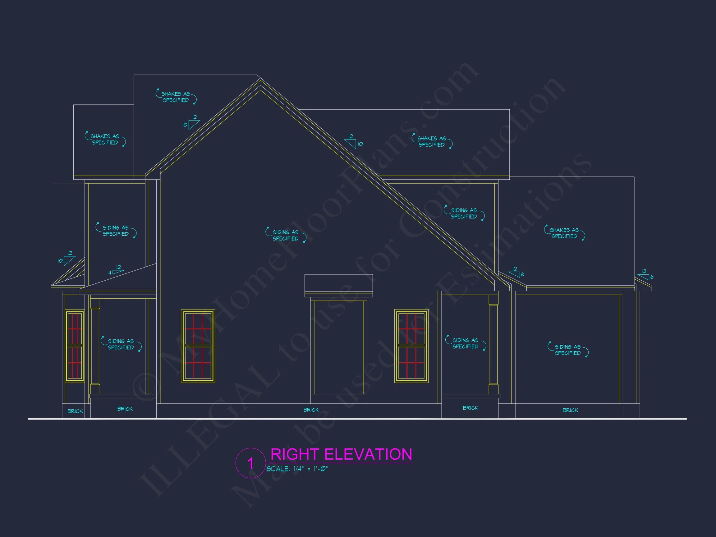 8-1403 HOUSE PLAN -Traditional Home Plan - 3-Bed, 2.5-Bath, 2,001 SF 5 Modern Family house Plan: CAD Blueprint with 2-Story Design