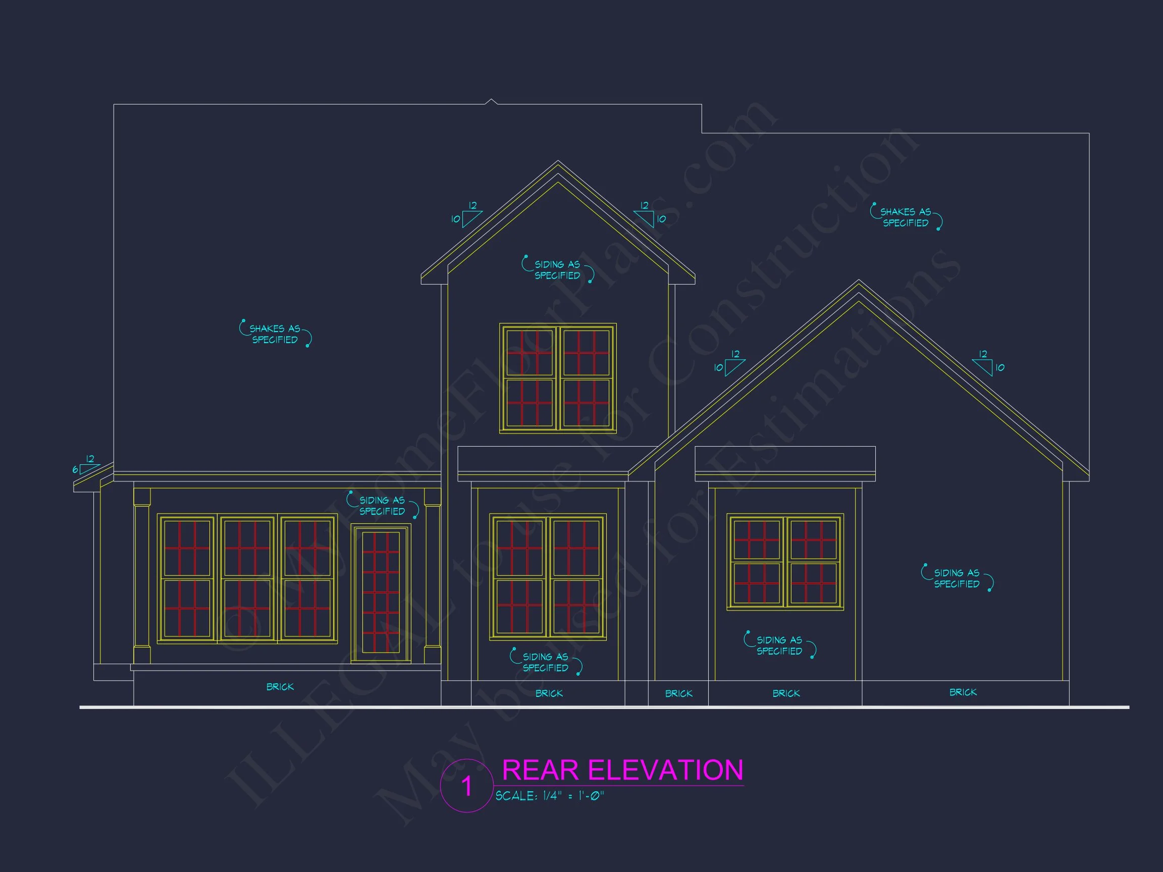 8-1403 HOUSE PLAN -Traditional Home Plan - 3-Bed, 2.5-Bath, 2,001 SF 4 Modern Family house Plan: CAD Blueprint with 2-Story Design