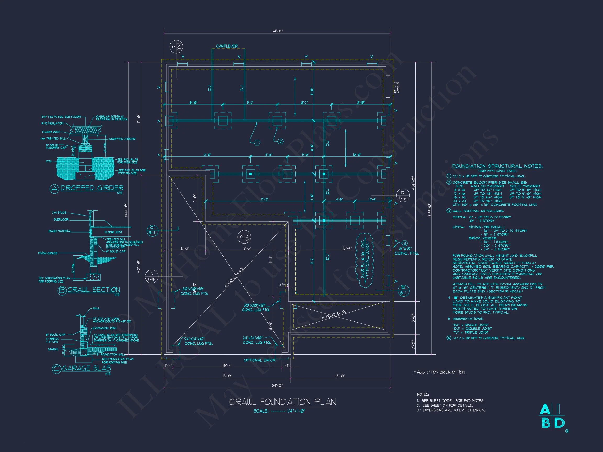 Elegant house Plan with CAD Design: 3 Bed, 2.5 Bath Blueprint