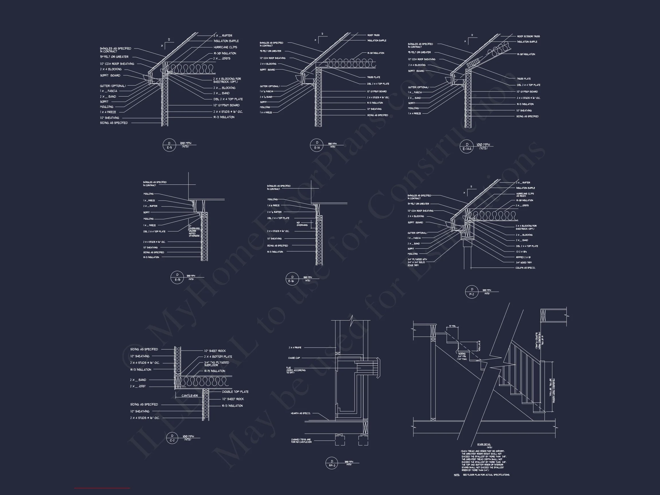 Elegant house Plan with CAD Design: 3 Bed, 2.5 Bath Blueprint
