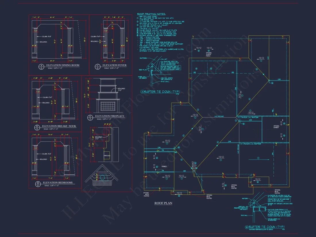 Charming 2-Story house Plan with Bonus Room and CAD Designs