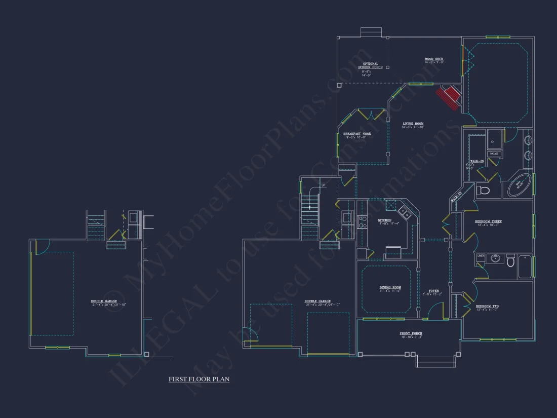 Charming 2-Story house Plan with Bonus Room and CAD Designs