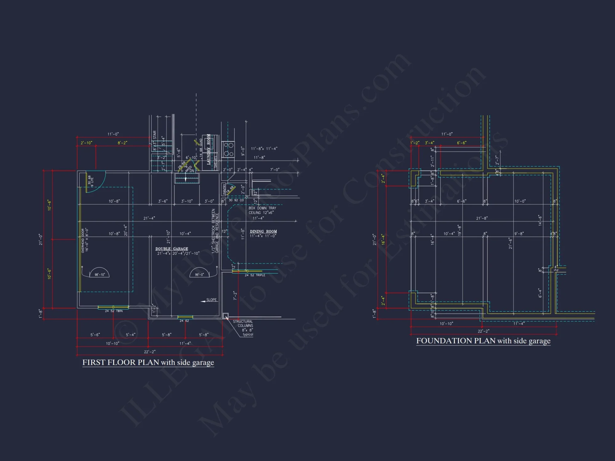 Charming 2-Story house Plan with Bonus Room and CAD Designs