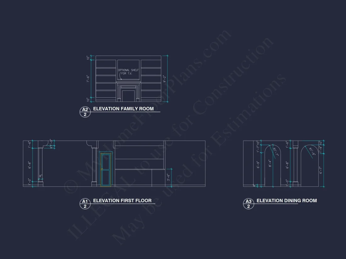 Modern Craftsman house Plan: 2-Story Floor Plan & CAD Designs