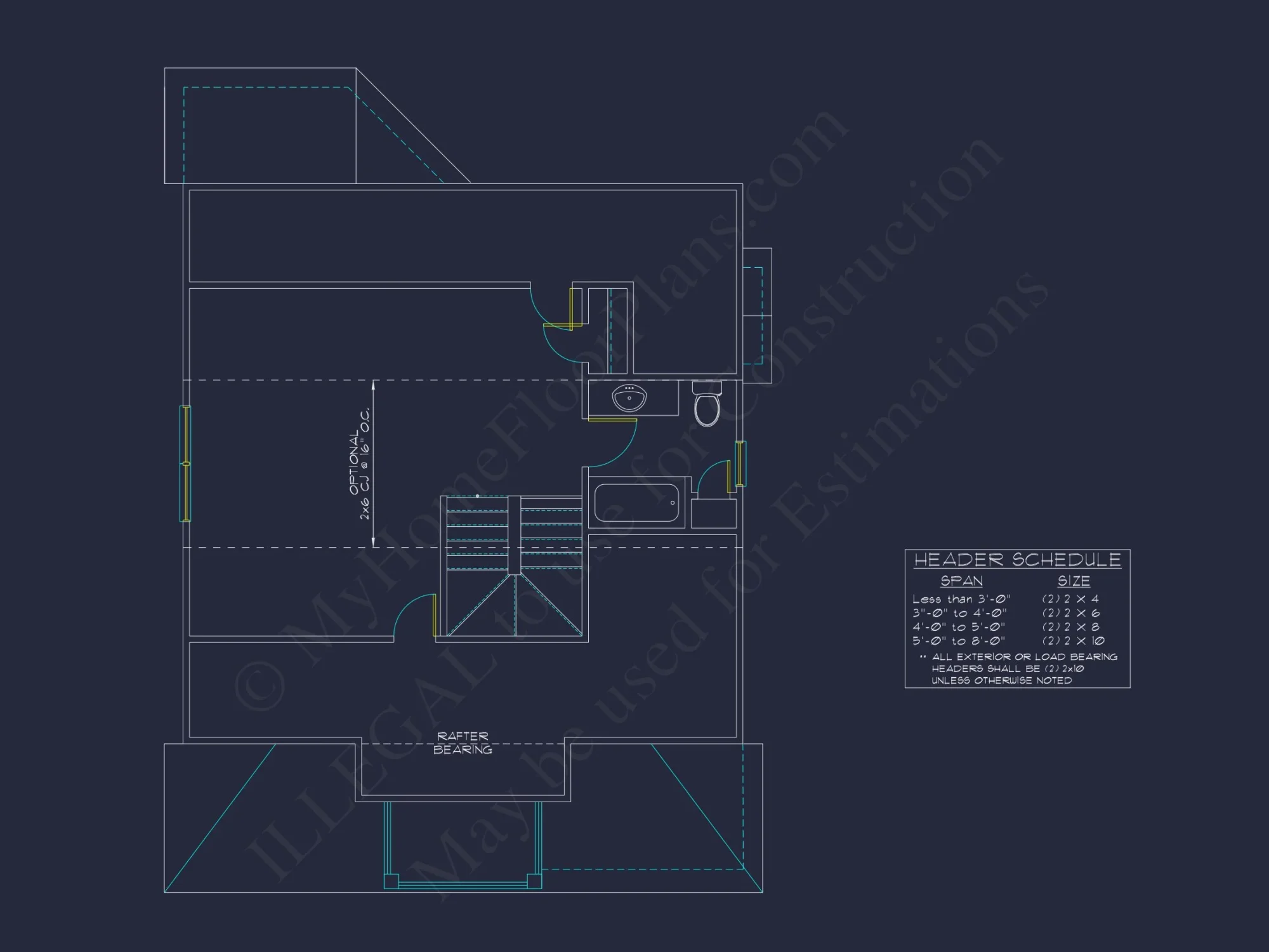 Modern Craftsman house Plan: 2-Story Floor Plan & CAD Designs