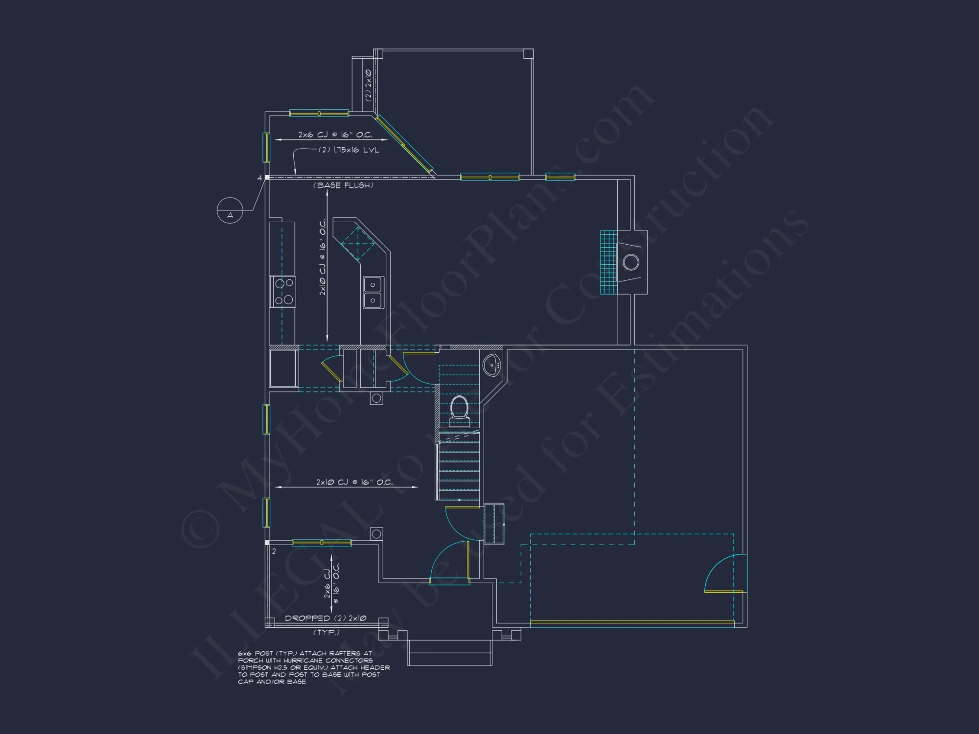 Modern Craftsman house Plan: 2-Story Floor Plan & CAD Designs