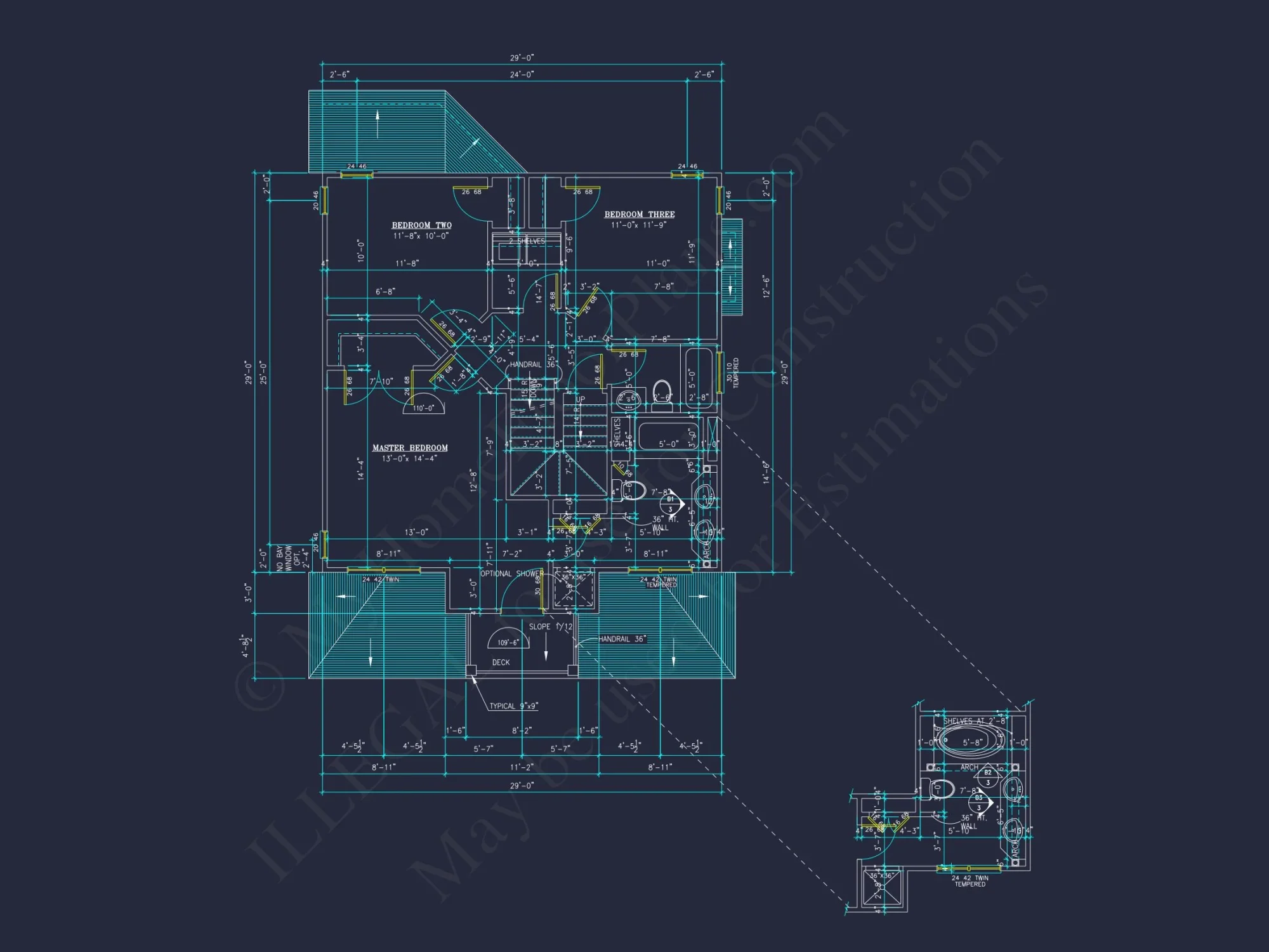 Modern Craftsman house Plan: 2-Story Floor Plan & CAD Designs
