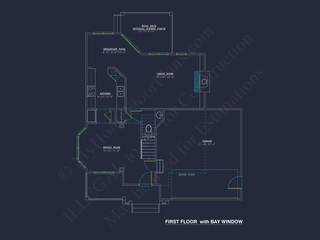 Modern Craftsman house Plan: 2-Story Floor Plan & CAD Designs