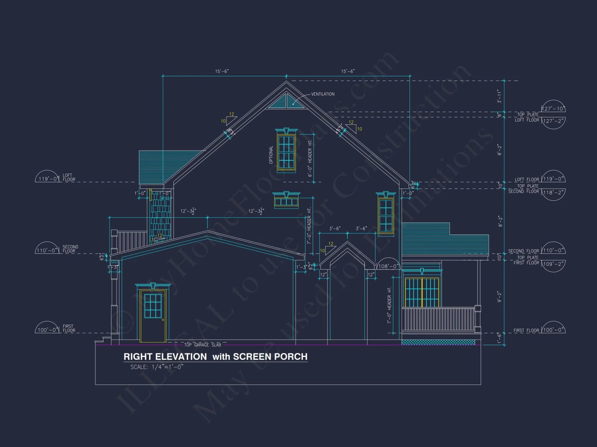 Modern Craftsman house Plan: 2-Story Floor Plan & CAD Designs