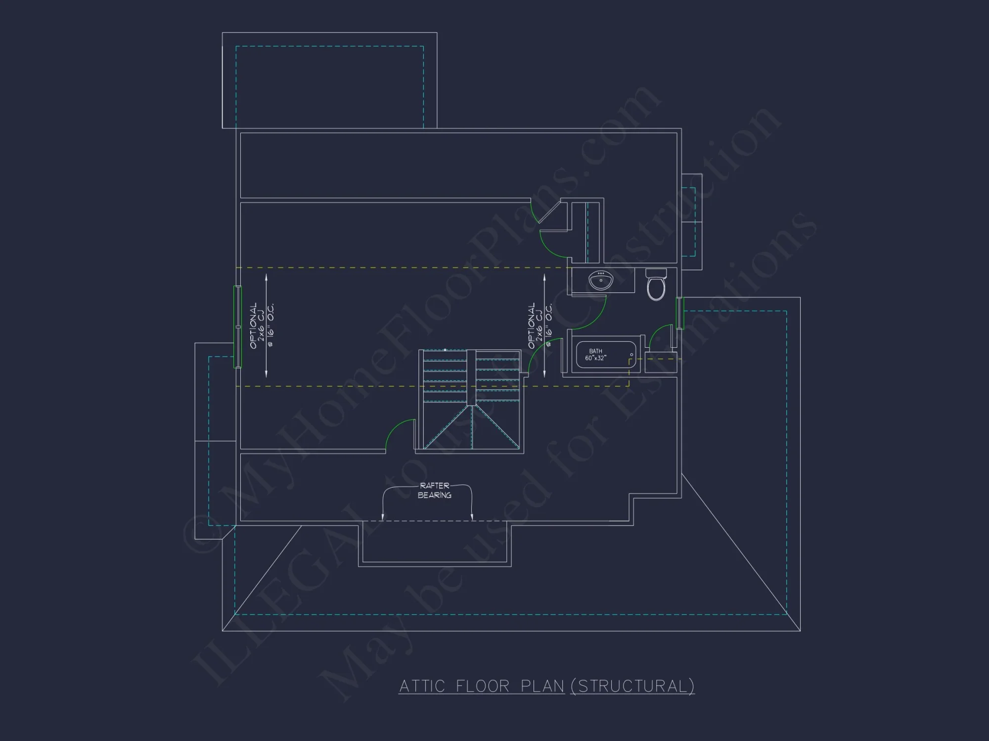 Modern house Design with 2-Story Floor Plan and CAD Blueprints