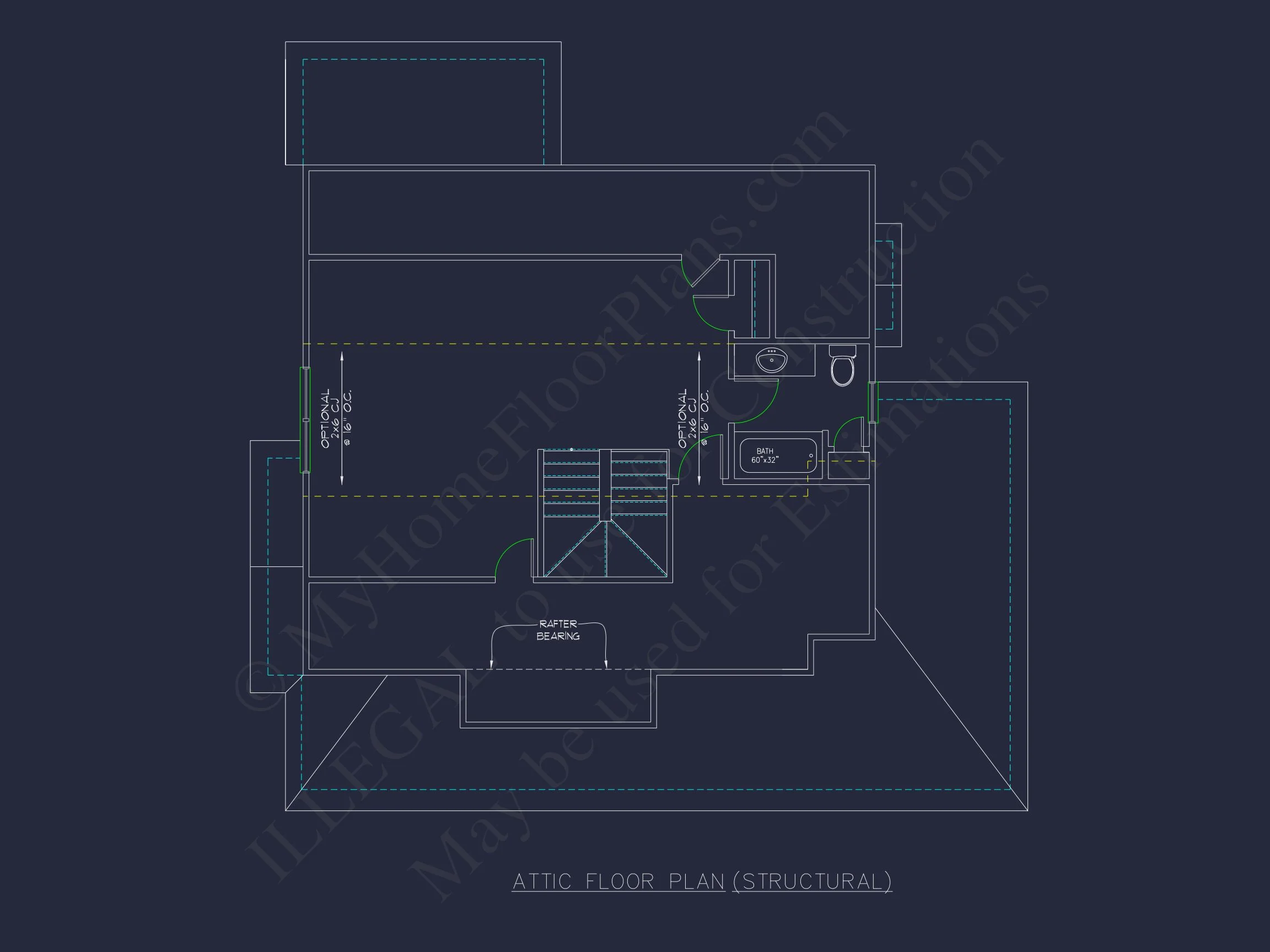 Modern house Design with 2-Story Floor Plan and CAD Blueprints