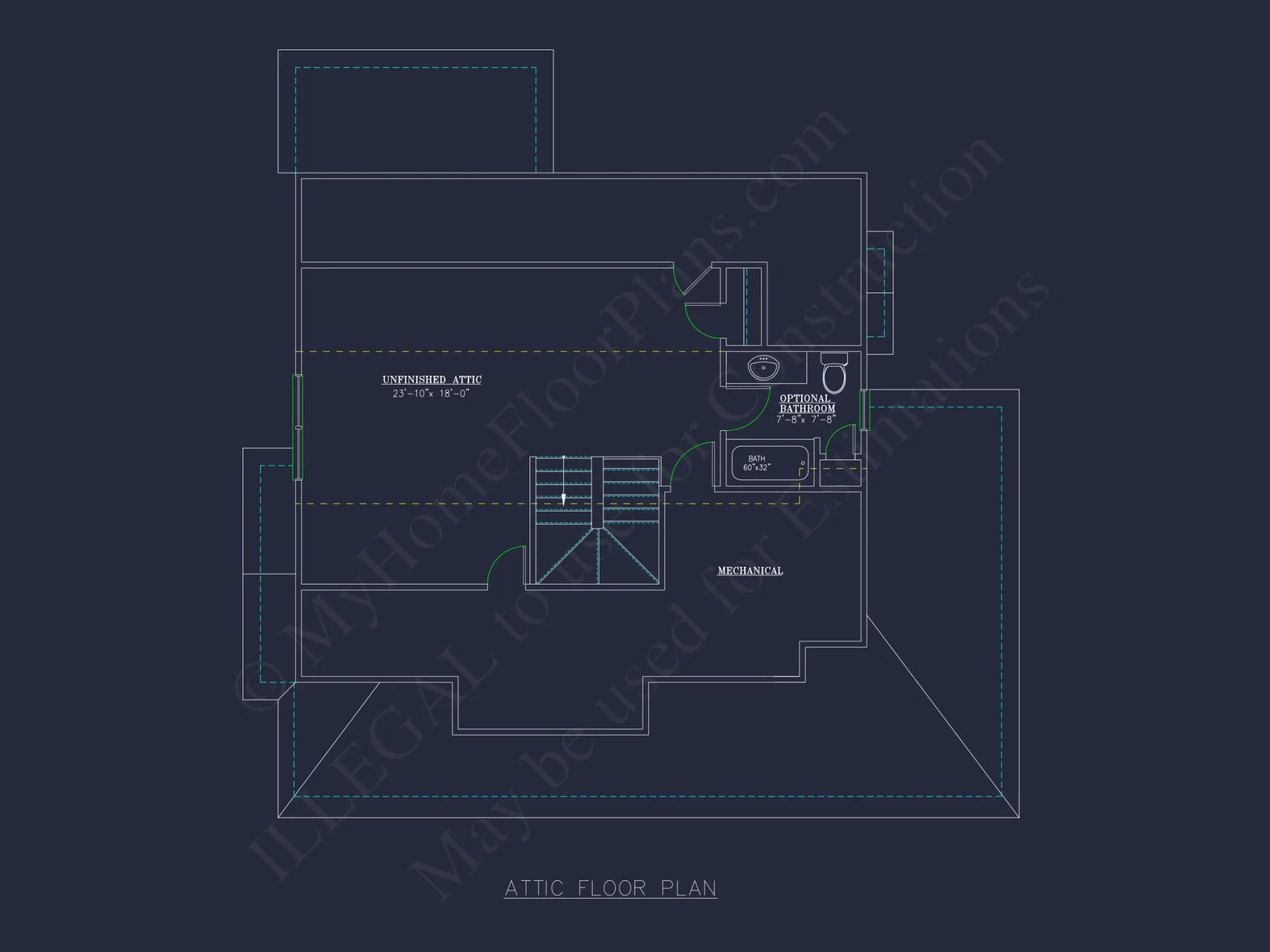 Modern house Design with 2-Story Floor Plan and CAD Blueprints