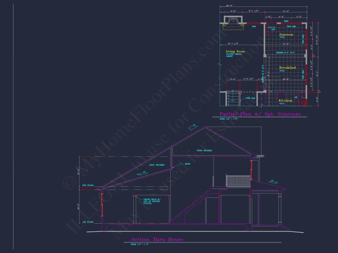 Modern Suburban house Plan with 4 Bedrooms and Spacious Layout