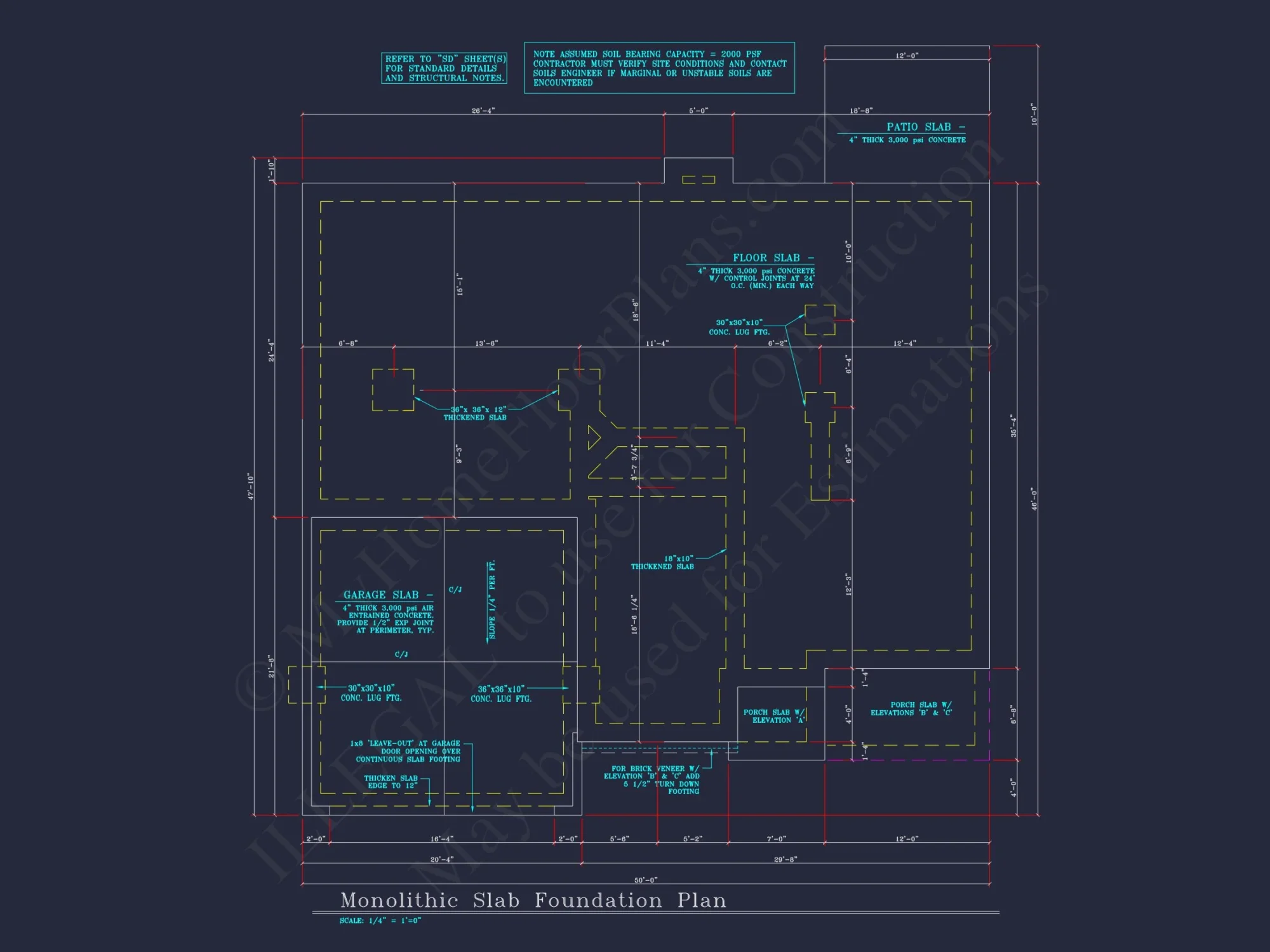 Elegant house Floor Plan: 2-Story Design with 4 Bedrooms & 2-Car Garage