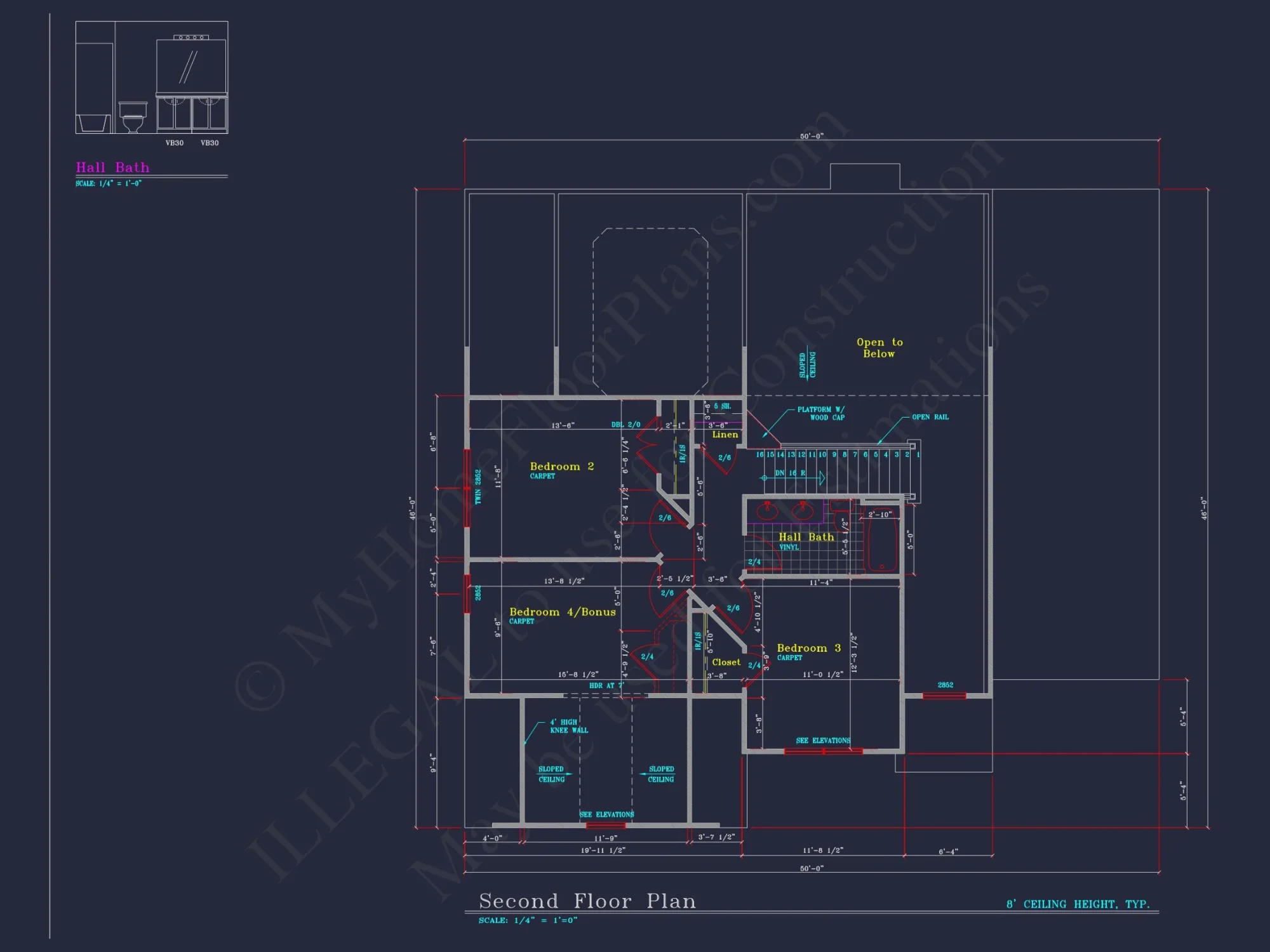 Elegant house Floor Plan: 2-Story Design with 4 Bedrooms & 2-Car Garage