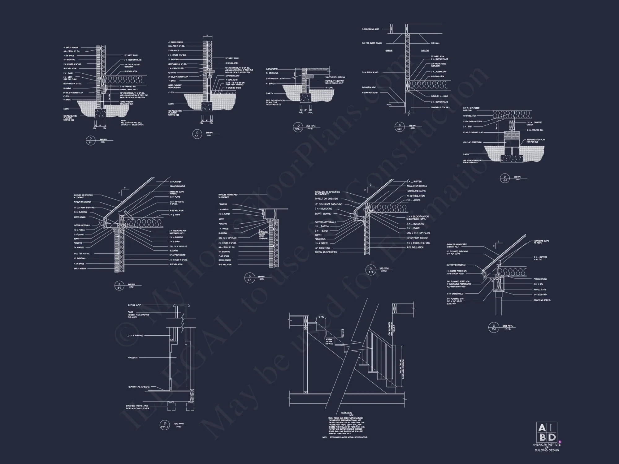 Colonial Farmhouse house Plan with 2-Story Design & CAD Blueprint