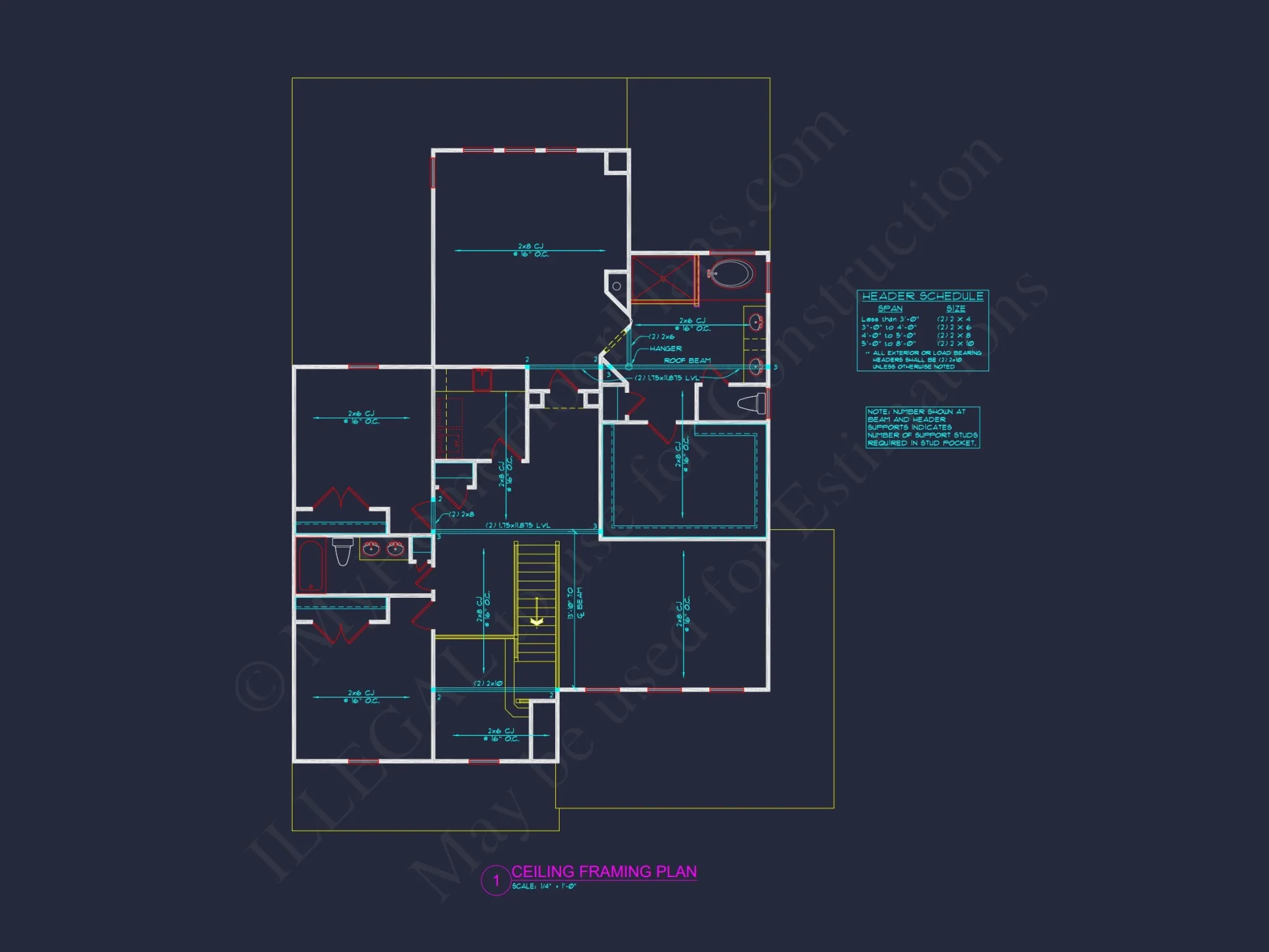 Elegant 4-Bedroom house Plan with 2 Floors and CAD Designs