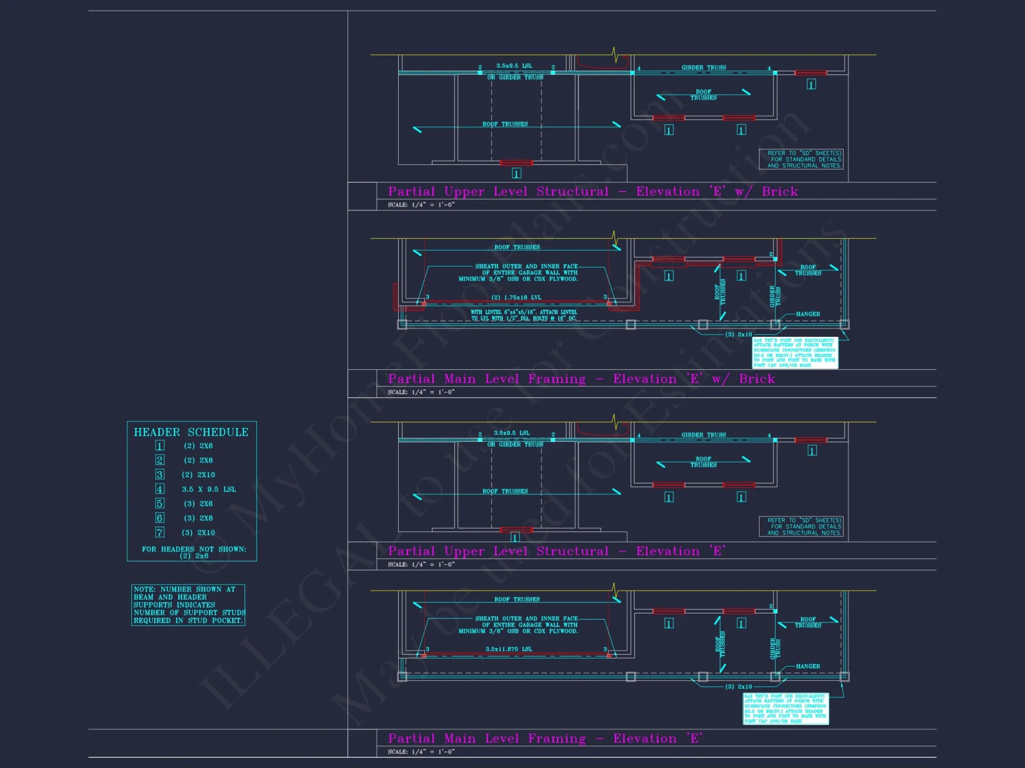 Beautiful 2-Story house Plan with CAD Designs and 13 Elevations