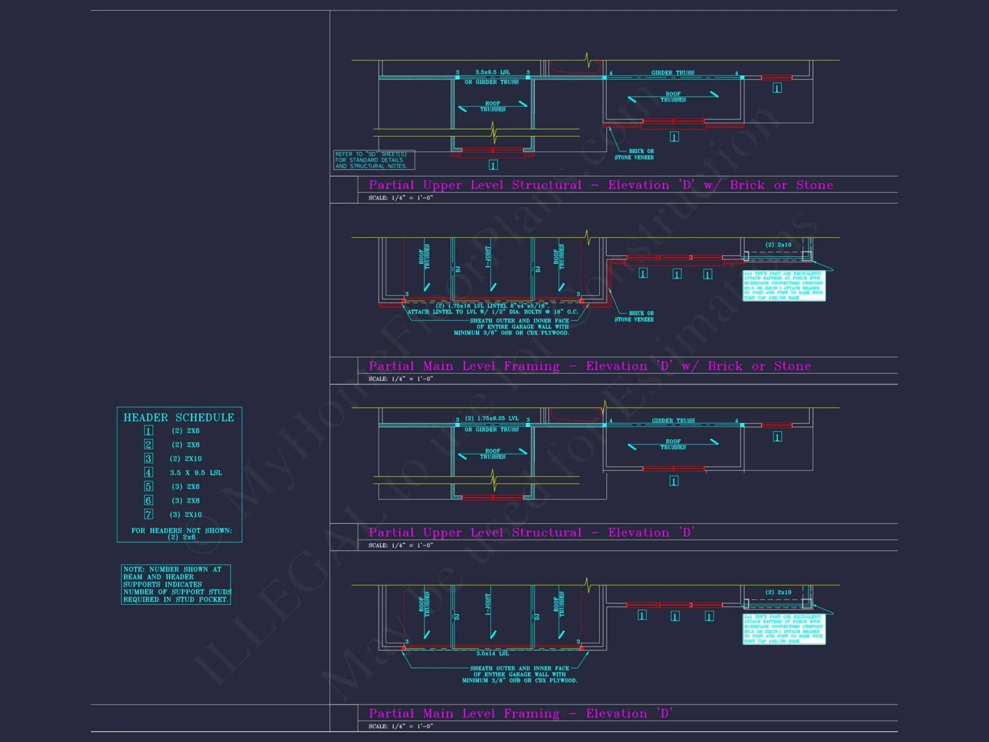 Beautiful 2-Story house Plan with CAD Designs and 13 Elevations