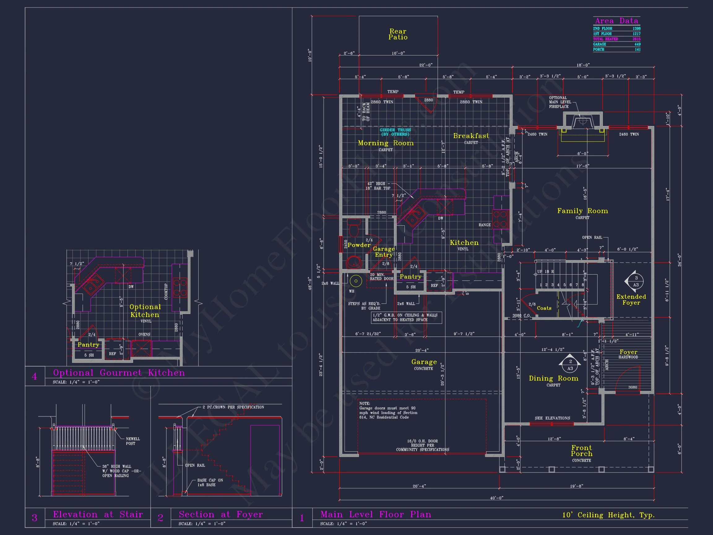 Beautiful 2-Story house Plan with CAD Designs and 13 Elevations