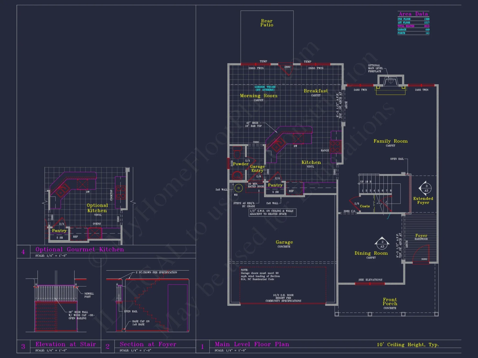 Beautiful 2-Story house Plan with CAD Designs and 13 Elevations