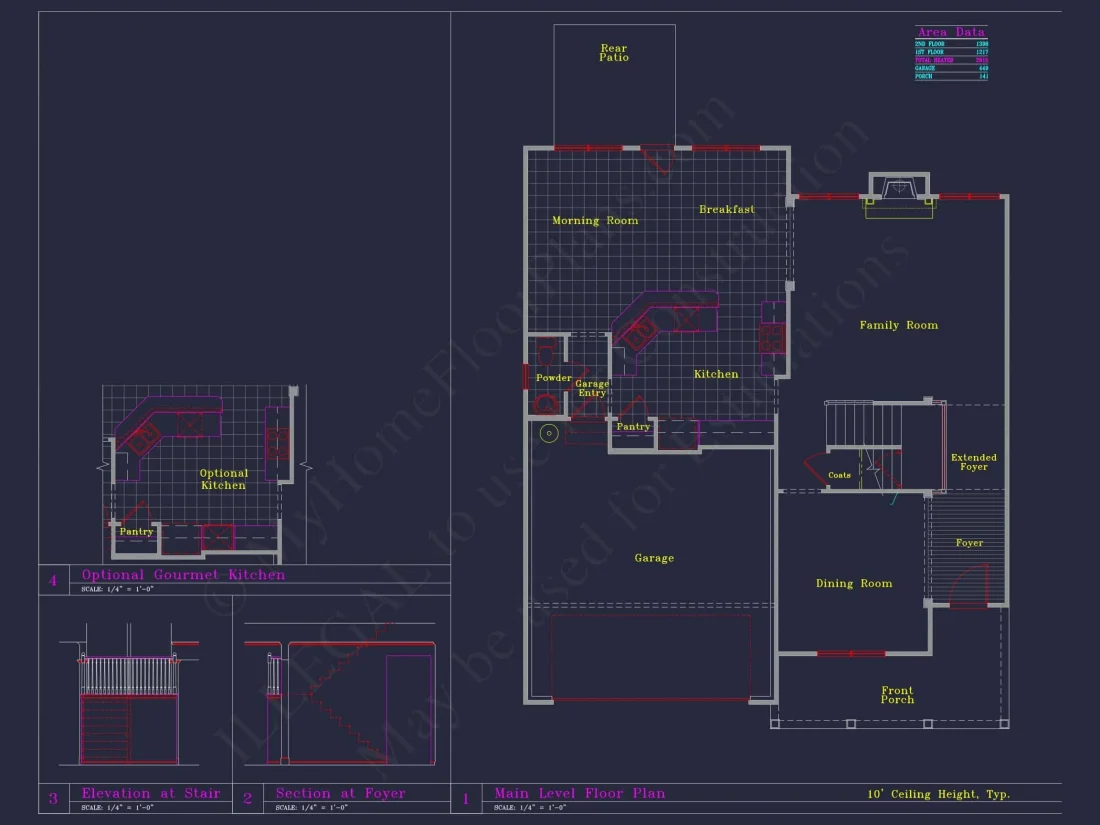 Beautiful 2-Story house Plan with CAD Designs and 13 Elevations