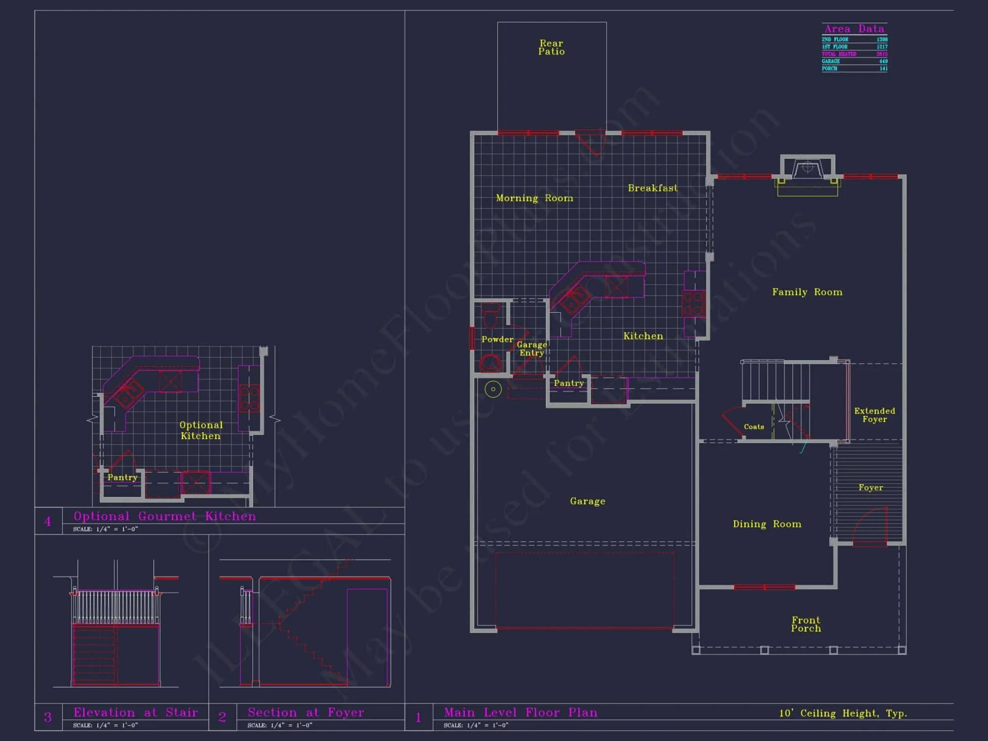 Beautiful 2-Story house Plan with CAD Designs and 13 Elevations