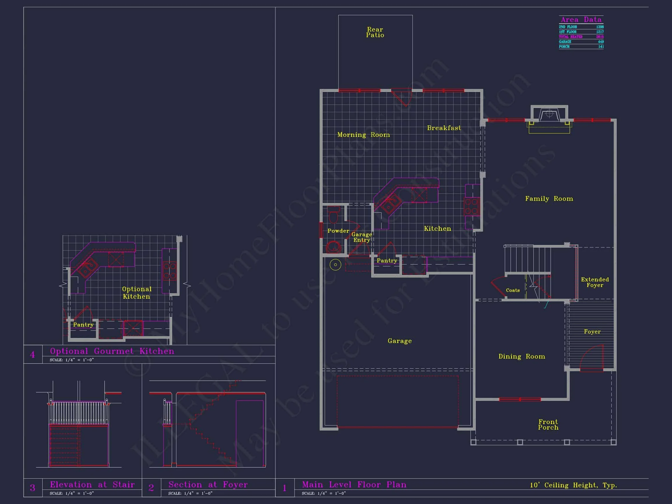 Beautiful 2-Story house Plan with CAD Designs and 13 Elevations