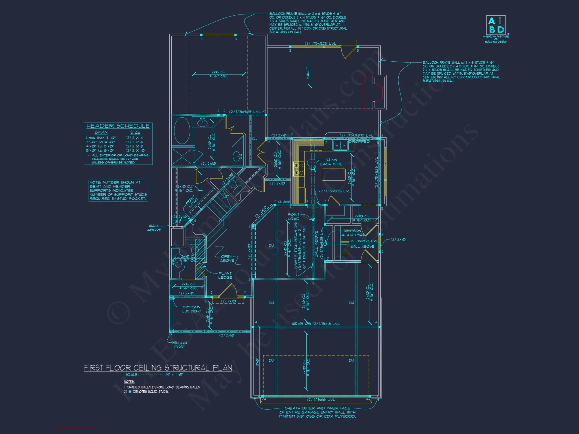 Craftsman house Plan with Open Floor Design & CAD Blueprint