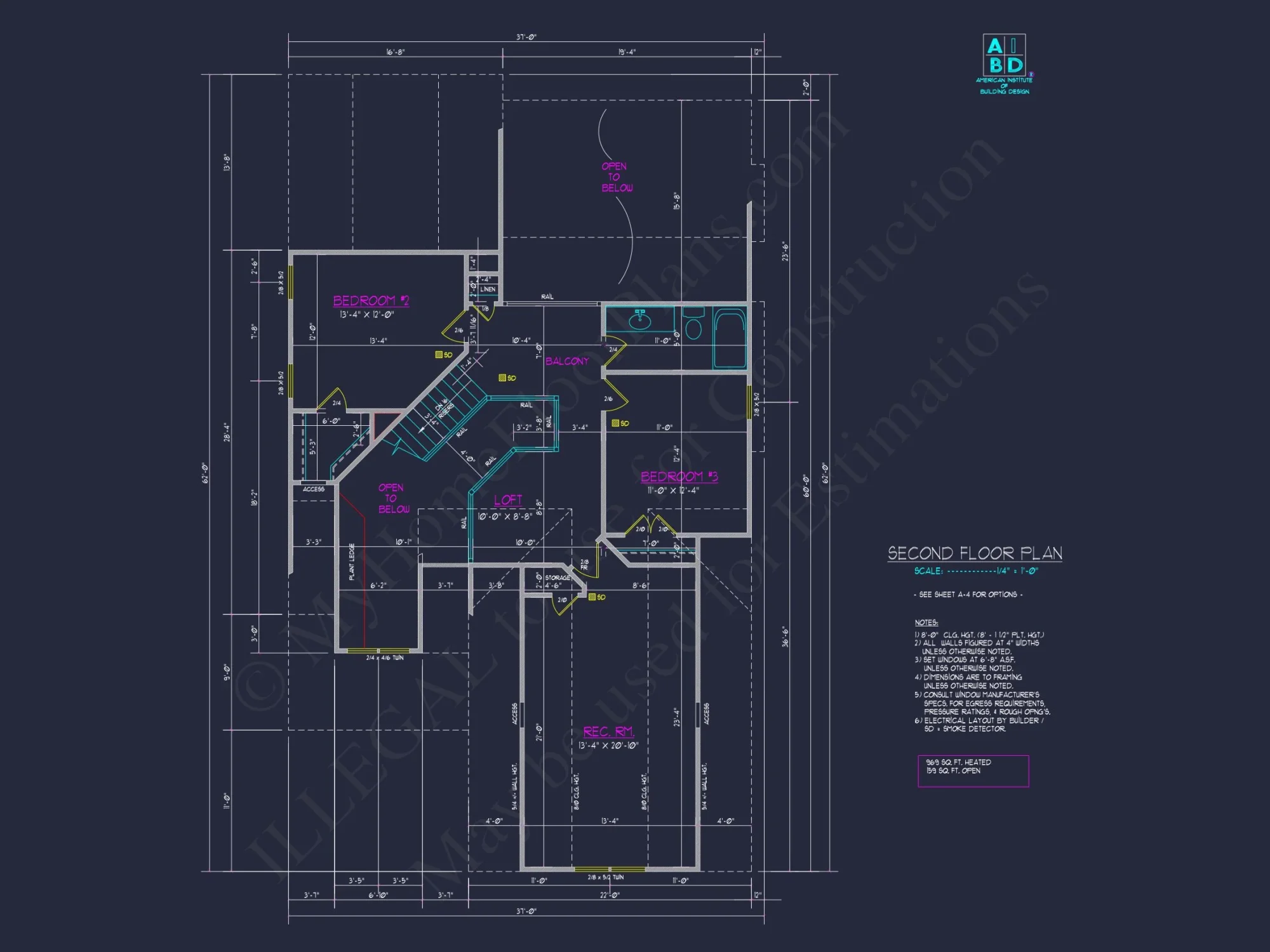 Craftsman house Plan with Open Floor Design & CAD Blueprint