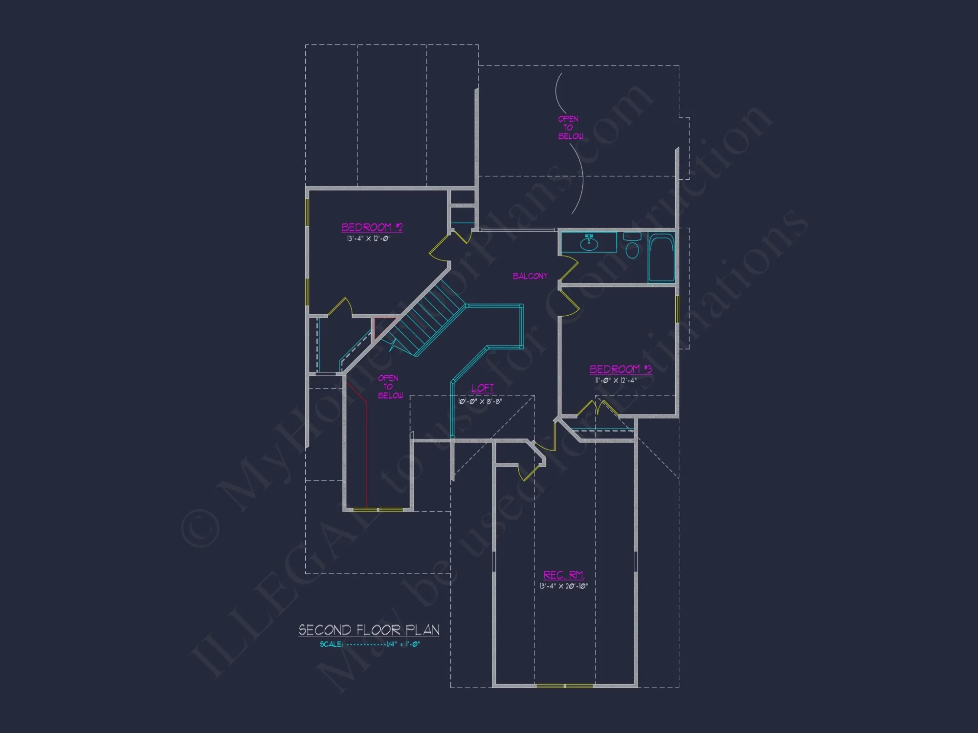 Craftsman house Plan with Open Floor Design & CAD Blueprint