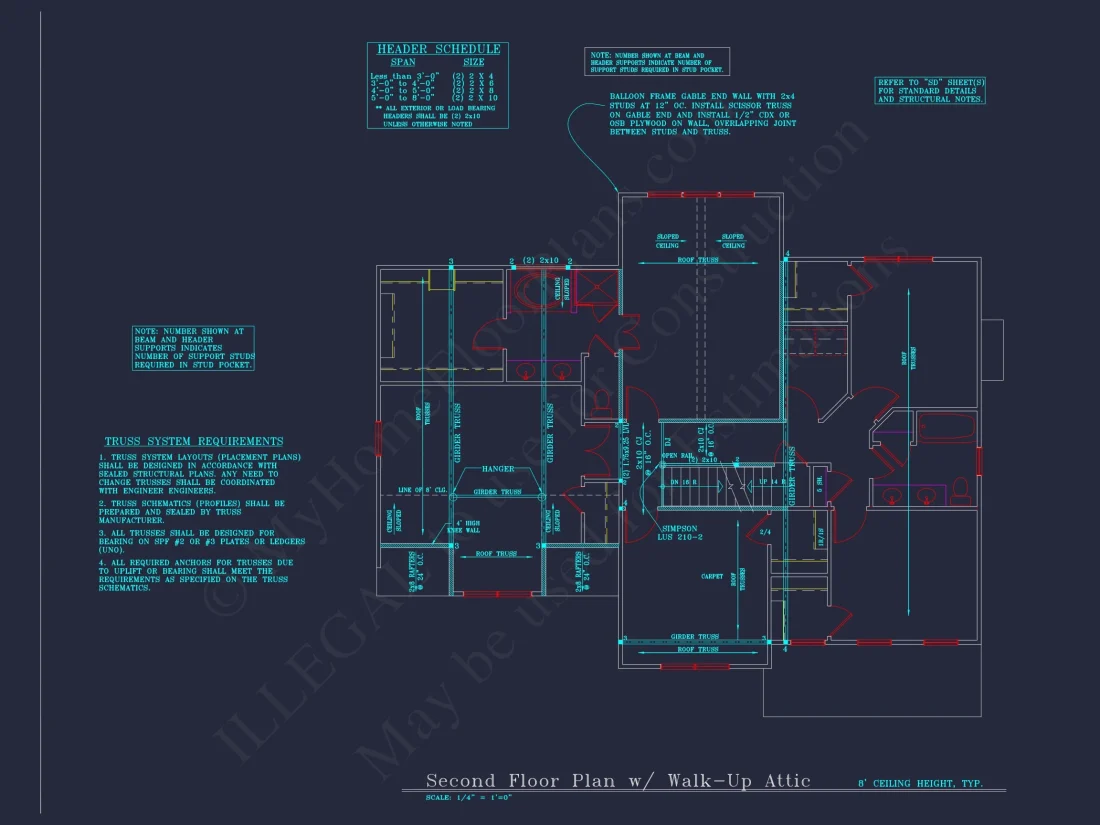 Beautiful 4-Bedroom house Plan with CAD Designs & 2-Car Garage