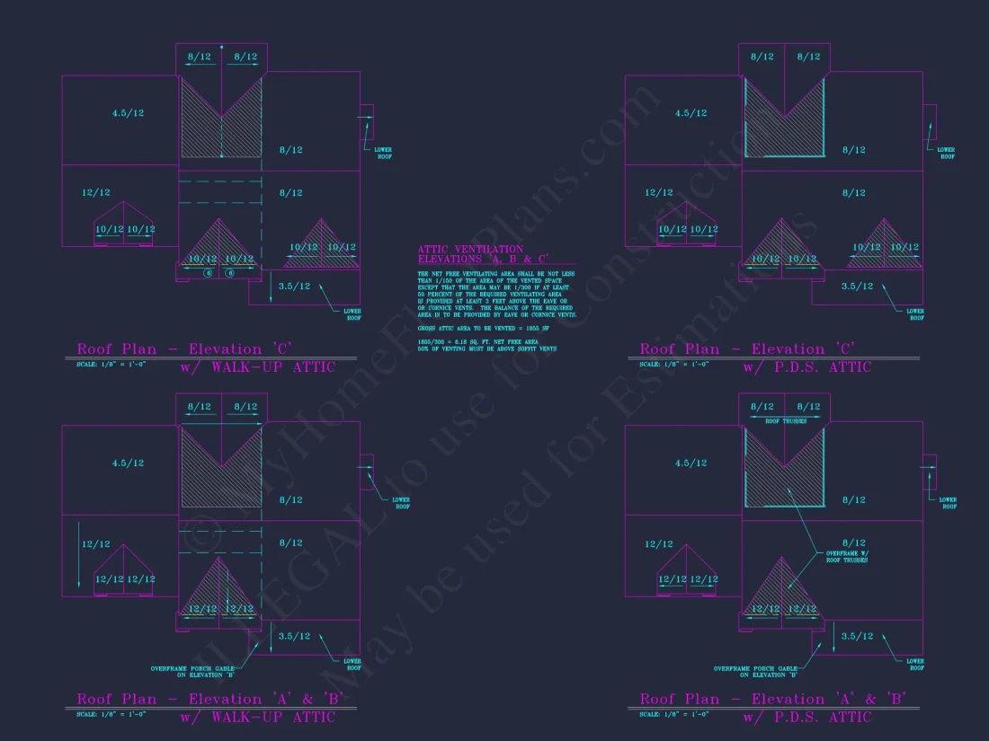 Beautiful 4-Bedroom house Plan with CAD Designs & 2-Car Garage