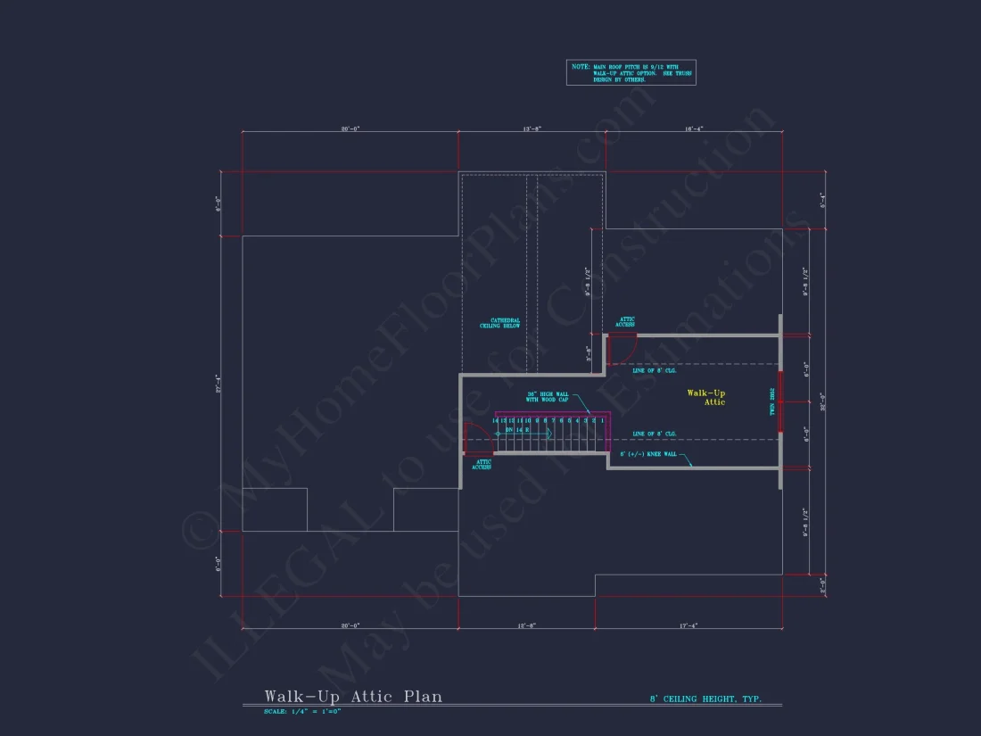 Beautiful 4-Bedroom house Plan with CAD Designs & 2-Car Garage