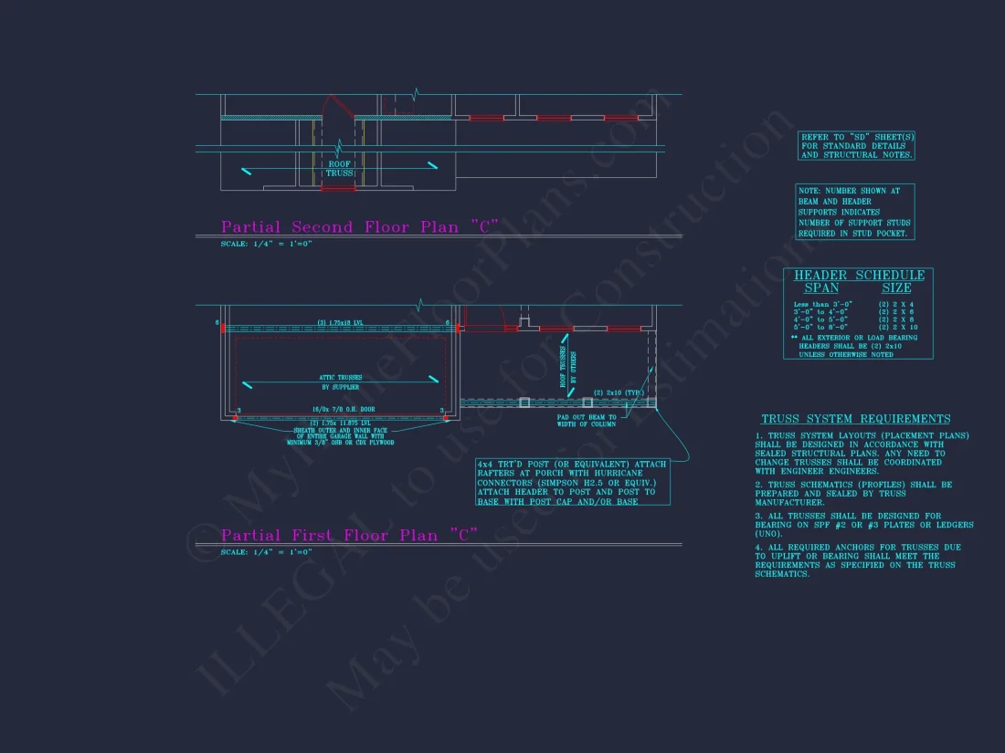 Beautiful 2-Story house Plan with 4 Bedrooms, 2.5 Baths, and CAD Designs