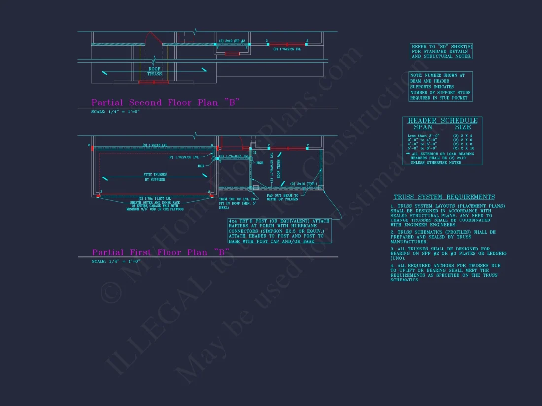 Beautiful 2-Story house Plan with 4 Bedrooms, 2.5 Baths, and CAD Designs