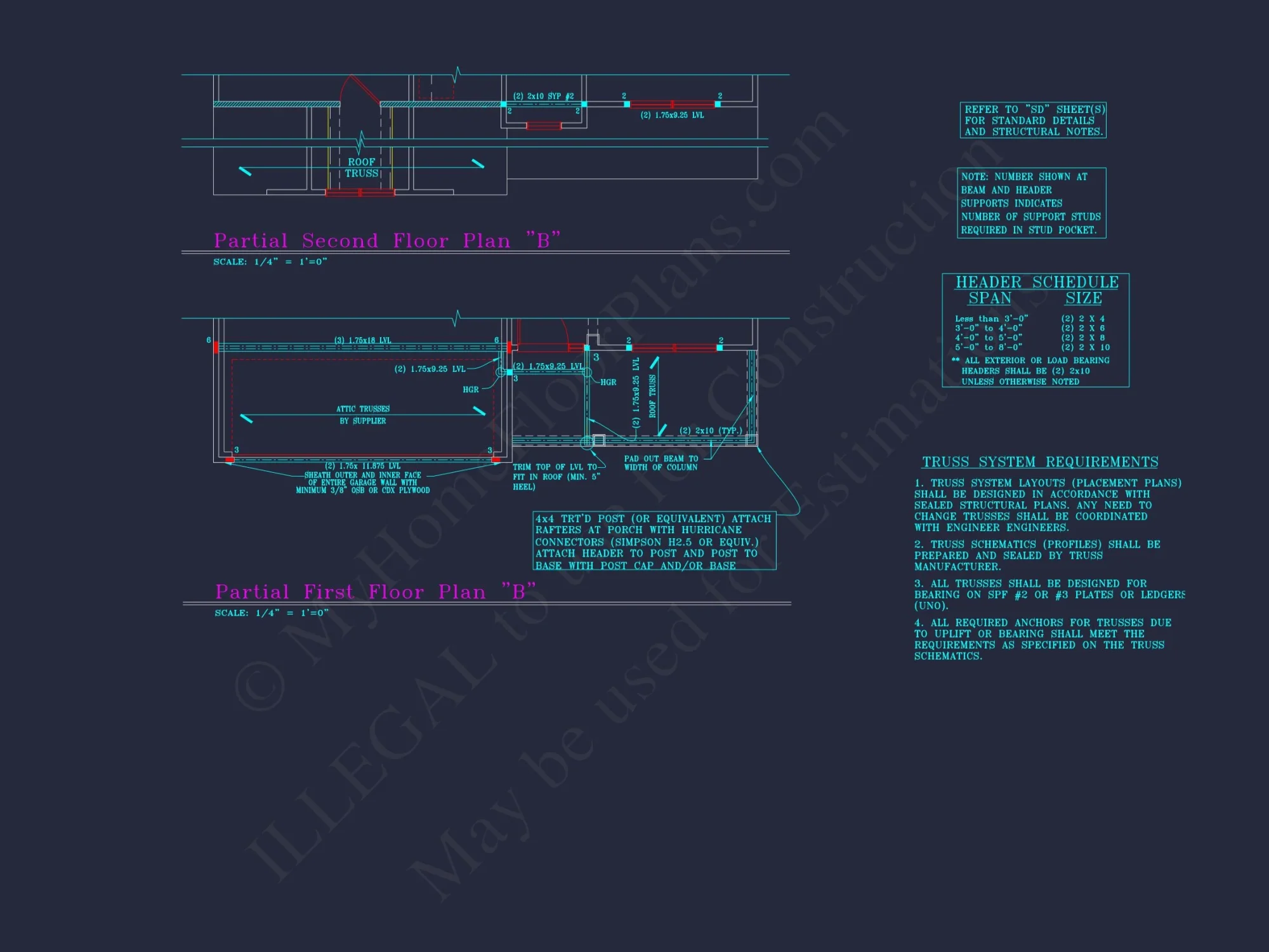 Beautiful 2-Story house Plan with 4 Bedrooms, 2.5 Baths, and CAD Designs
