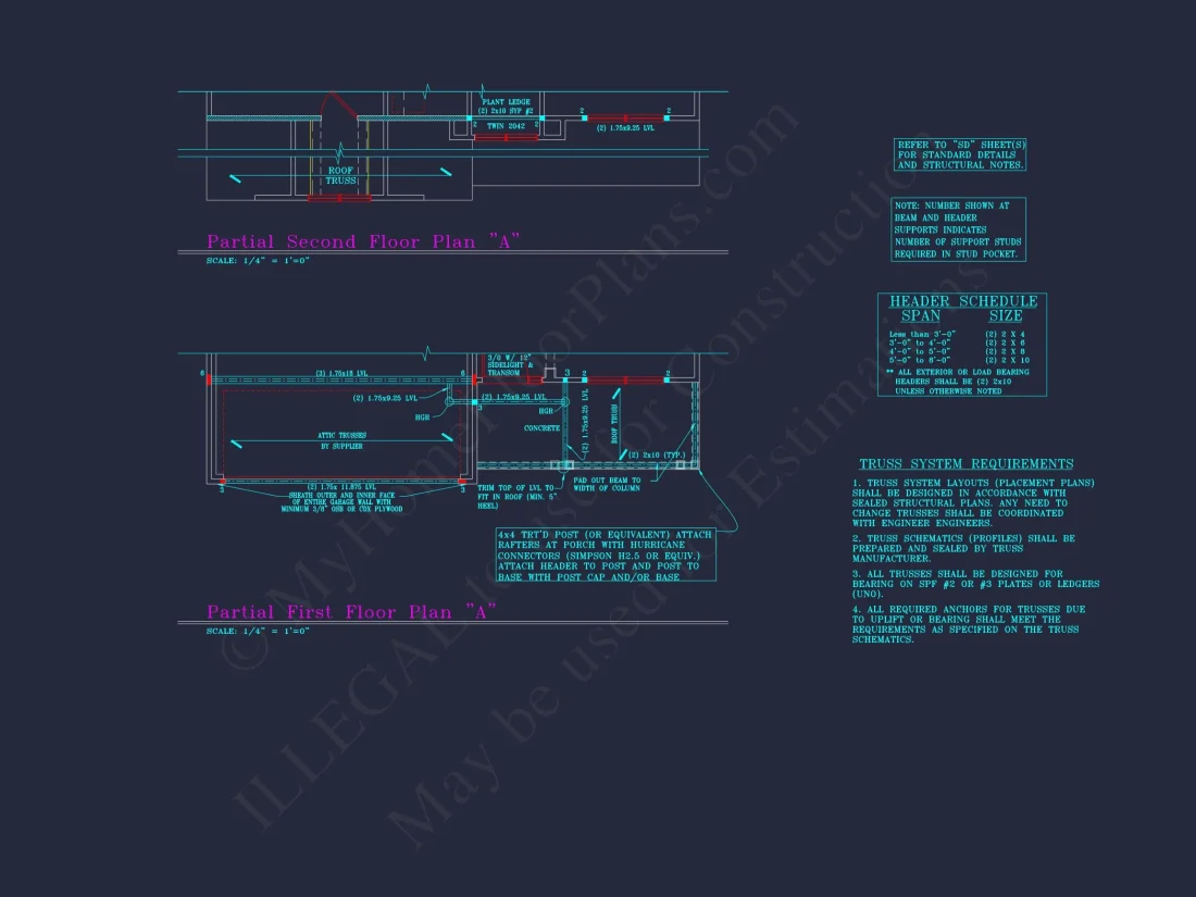 Beautiful 2-Story house Plan with 4 Bedrooms, 2.5 Baths, and CAD Designs
