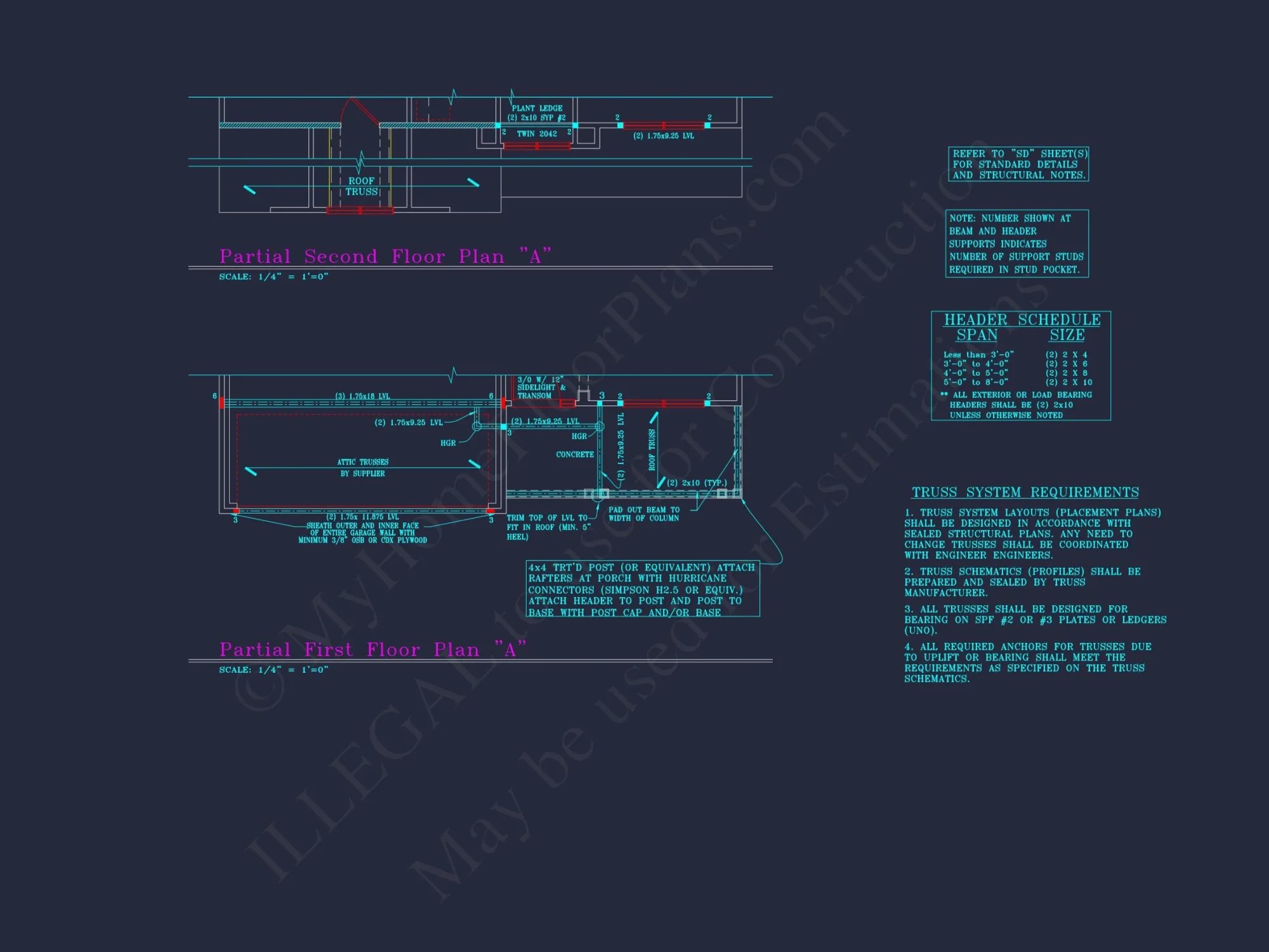 Beautiful 2-Story house Plan with 4 Bedrooms, 2.5 Baths, and CAD Designs